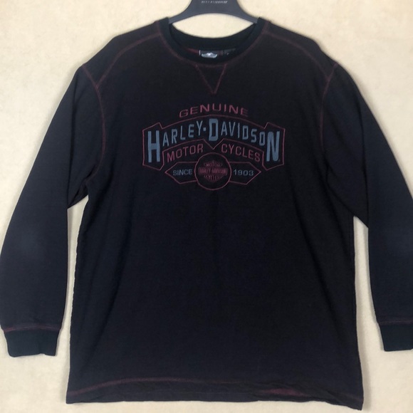 Harley-Davidson Other - Harley Davidson Motor Cycle Embroidered Long Sleeve Sweatshirt Men’s size XL